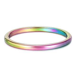 2mm Tungsten Carbide Ring Women Polished Color Stackable Ring Engagement Bands