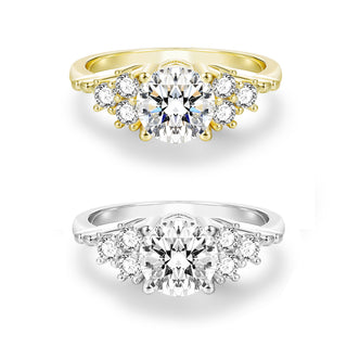 1.5ct Round Cut Zircon S925 Sterling Silver Ring Fine Jewelry for Women's Wedding Engagement or Party