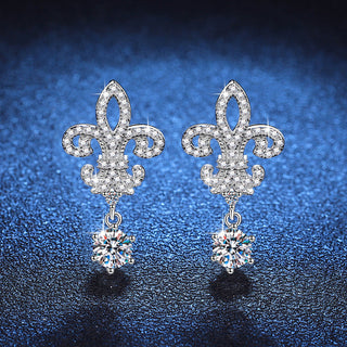 5mm Cubic Zirconia Round Cut Crown Stud Earrings 925 Sterling Silver Earrings For Women Hypoallergenic Fine Jewelry