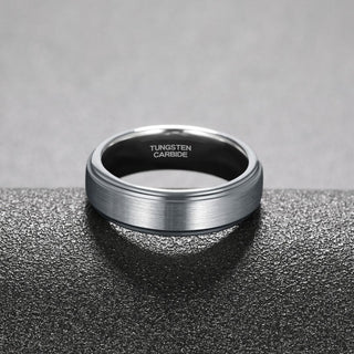 6mm Silver Color Tungsten Carbide Ring Brushed Ring Man Women Engagement Wedding Bands