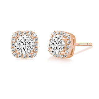 Fashion 925 Sterling Silver 0.5CT Oval Cut Cubic Zirconia Stud Earrings for Women