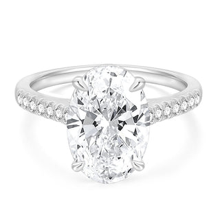 Fine Jewelry 6ct Oval Cut Zircon S925 Sterling Silver Ring for Women Engagement Wedding Gifts