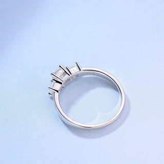 925 Sterling Silver 3A+Cubic Zirconia Rings Women Engagement Ring
