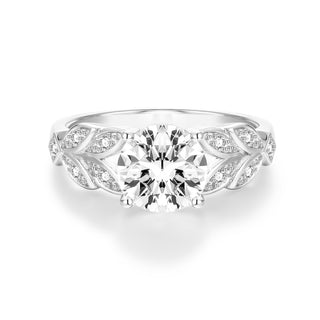 2ct Round Cut Zircon S925 Sterling Silver Ring Fine Jewelry for Women's Wedding Engagement Anniversary Party Gifts