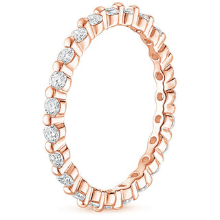 925 Sterling Silver Rings Stackable Rings Full VVS1 Moissanite Wedding Band for Women
