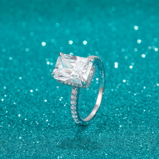 Fine Jewelry Wholesale Cubic Zirconia S925 Sterling Silver Rings for Women Wedding Anniversary Engagement