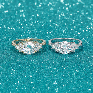 1.5ct Round Cut Zircon S925 Sterling Silver Ring Fine Jewelry for Women's Wedding Engagement or Party