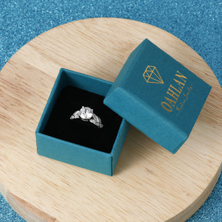 2ct Round Cut Zircon S925 Sterling Silver Ring Fine Jewelry for Women's Wedding Engagement Anniversary Party Gifts