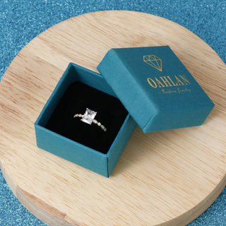 Fine Jewelry Wholesale 2ct Zircon S925 Sterling Silver Rings for Women Wedding Anniversary Engagement