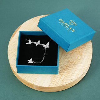 Fine Jewellery Wholesale Butterfly S925 Sterling Silver Pendant Necklace for Women Girl Anniversary Engagement