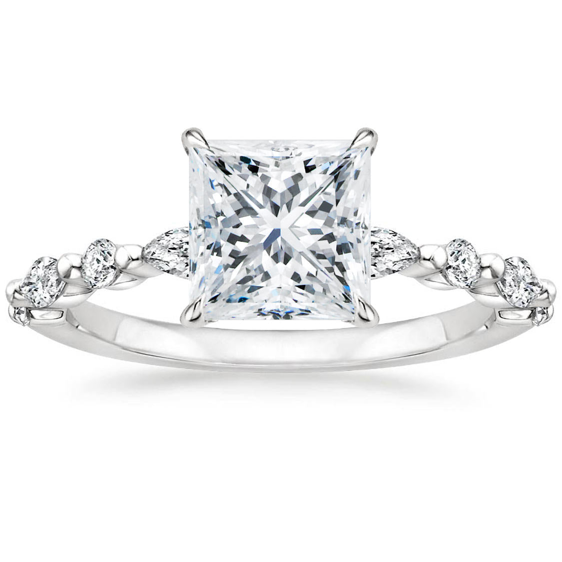 2ct S925  Cut Moissanite Engagement Ring