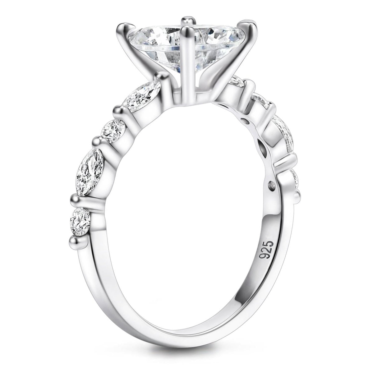 2ct S925  Cut Moissanite Engagement Ring