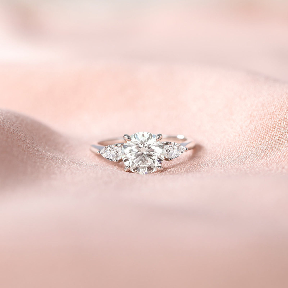 2ct Moissanite Rings 925 Sterling Silver for Engagement
