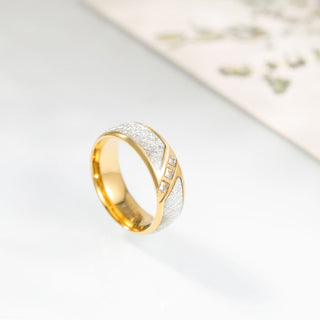 Man Engagement Wedding Ring Anniversary Gift 8mm Wide Titanium Ring Inlay CZ Fashion Jewelry Size 7-12 Dropshipping