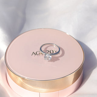 925 Silver Round Cut 1.2 CT Moissanite Engagement Ring