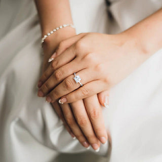 2ct S925  Cut Moissanite Engagement Ring