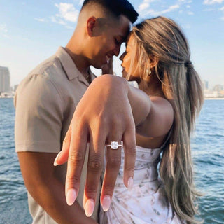 925 Silver 3.5ct Moissanite Engagement Ring
