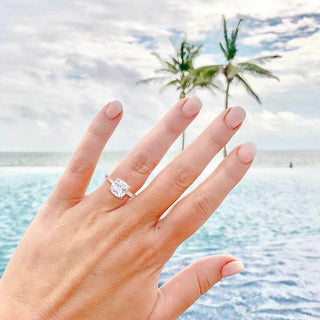 925 Silver 3.5ct Moissanite Engagement Ring