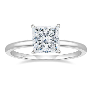 2ct Princess Cut Solitaire Moissanite Engagement Ring