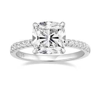 925 Silver 3.5ct Moissanite Engagement Ring