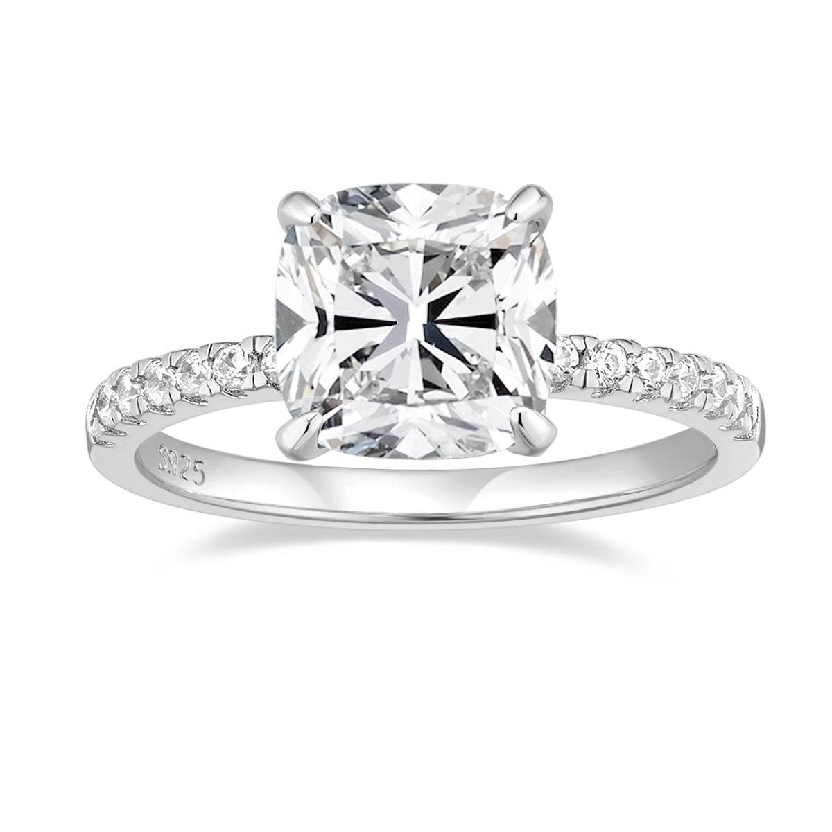 925 Silver 3.5ct Moissanite Engagement Ring