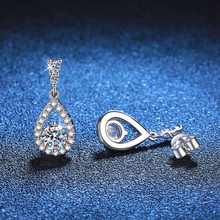 Fine Jewelry 1CT Round Cut D Grade VVS1 Moissanite Diamond Stud Earrings 925 Sterling Silver Earrings For Women