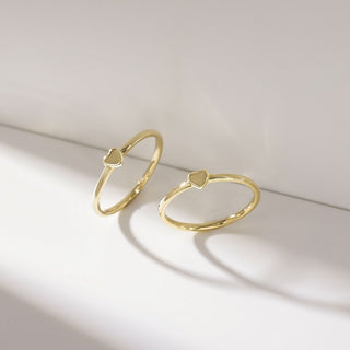 14K Gold Plated 925 Sterling Silver Rings Women Stackable Wedding Bands