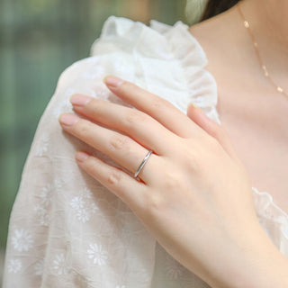 1.5mm Women 925 Sterling Silver Rings Wedding Bands