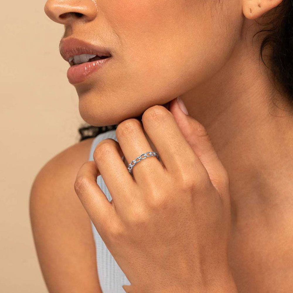 925 Sterling Silver Ring Women Stackable Wedding Bands