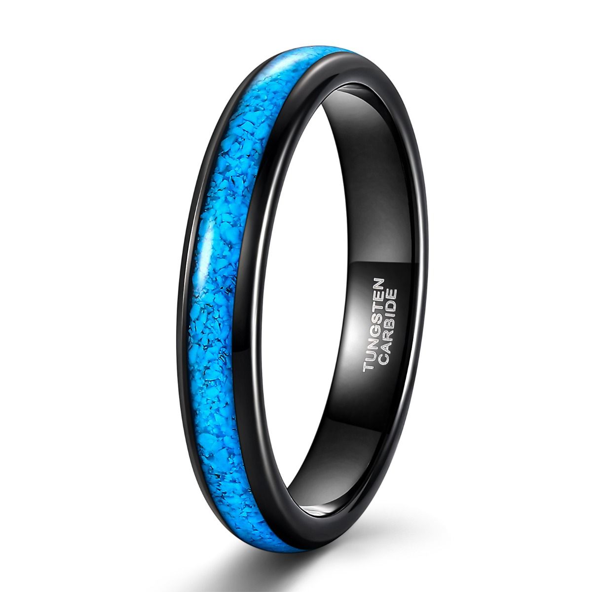 Blue Tungsten Ring