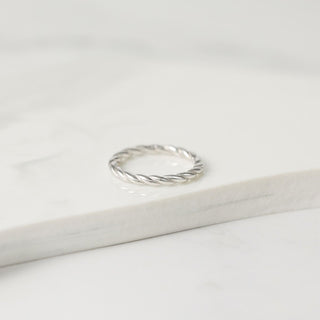 925 Sterling Silver Rings Twine Women Rings Spiral Design Wedding Bands