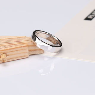 6mm High Polished Women 925 Sterling Silver Rings Wedding Bands
