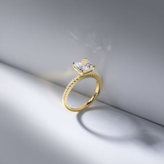 14k Gold Plated 2Ct 925 Sterling Silver Bridal Ring Sets Princess Square Cut CZ Women Engagement Rings